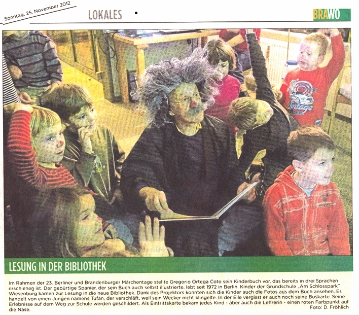 Lesung in der Bibliothek Wiesenburg